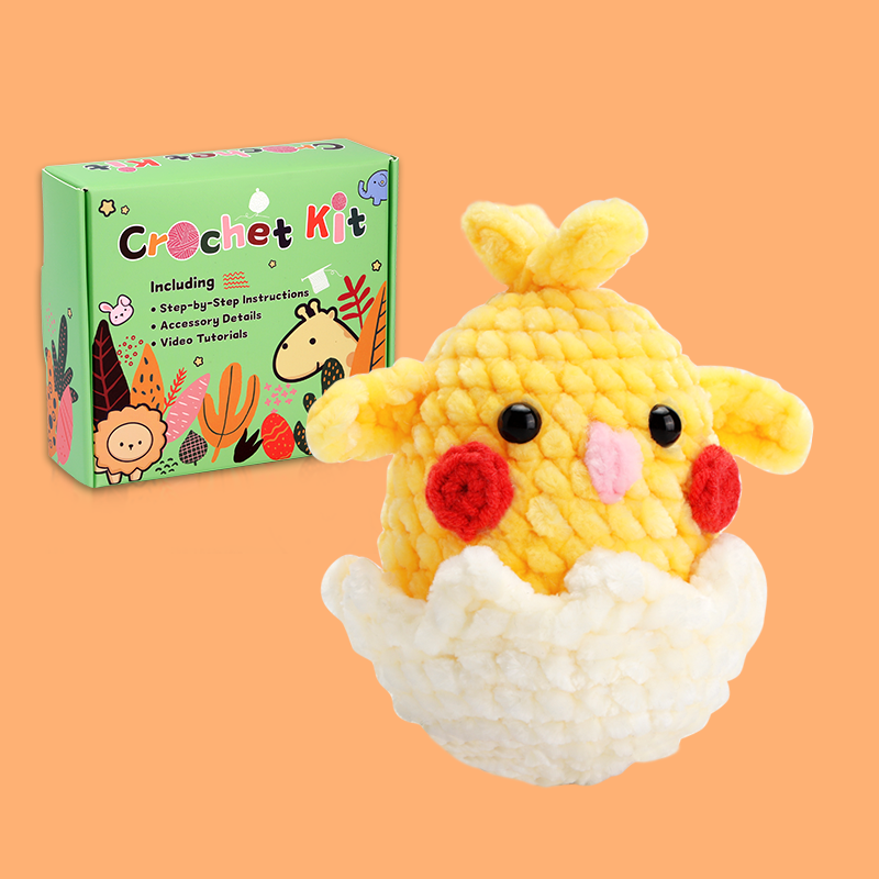 Animal Chenille Crochet Kit