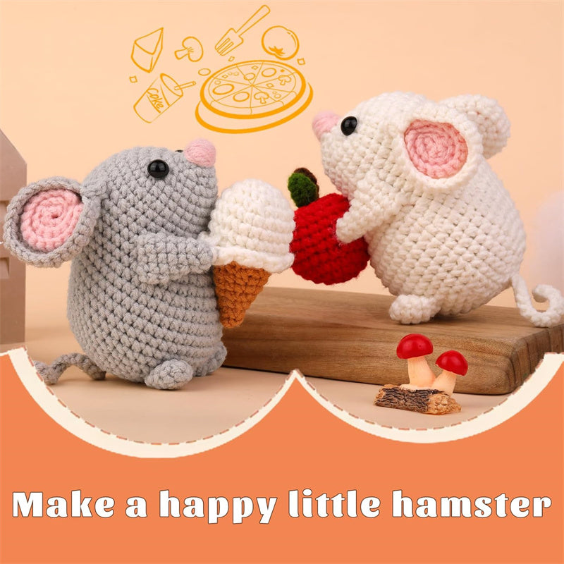 Hamster Couple Crochet Kit Bundle