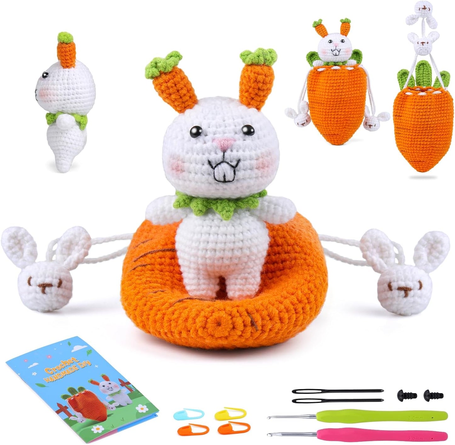 Bunny Carrot Purse Crochet Kit