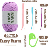 200g Beginner Yarn for Crocheting - 2