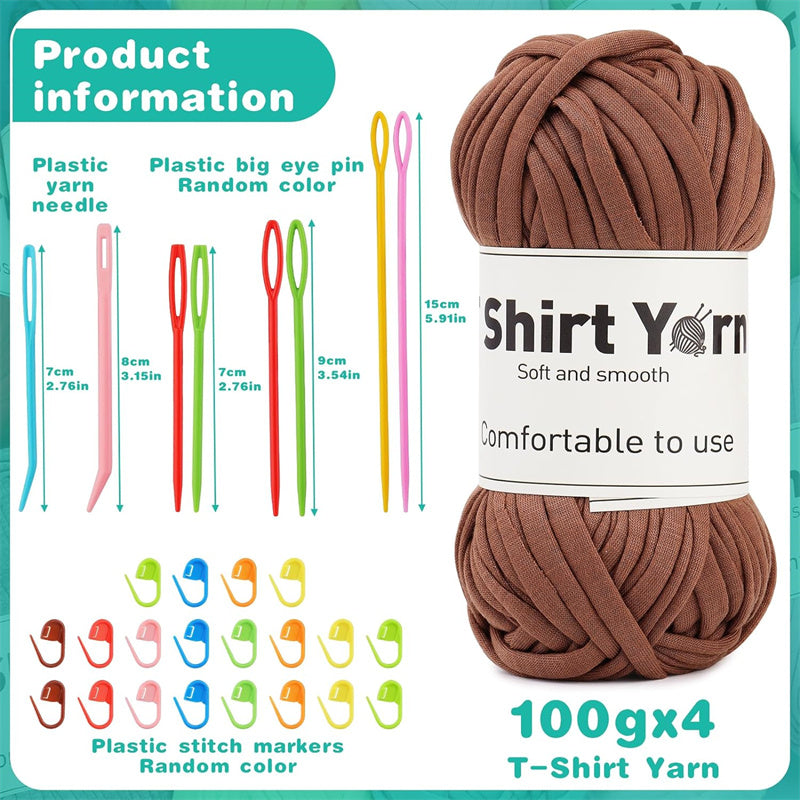 3.5Oz Easy Yarn for Crocheting Beginners - 3