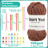 3.5Oz Easy Yarn for Crocheting Beginners - 3