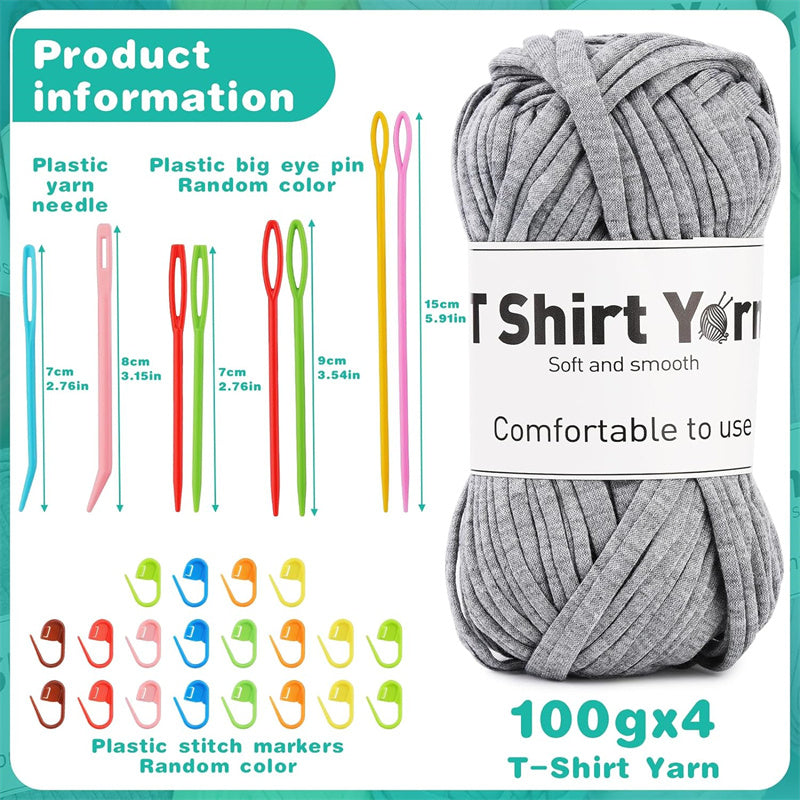 3.5Oz Easy Yarn for Crocheting Beginners - 2