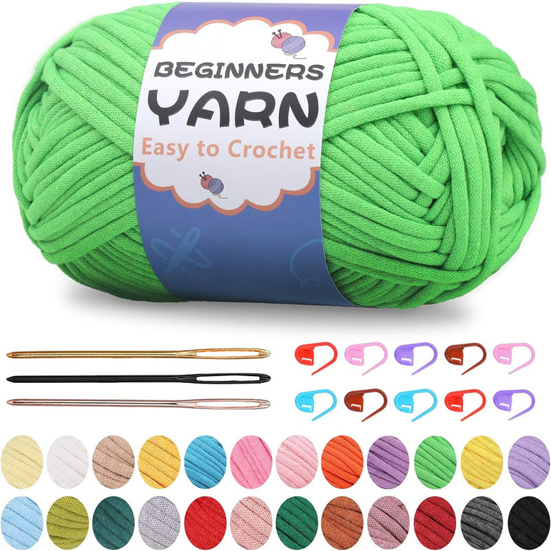 200g Easy Yarn, Beginner Yarn for Crocheting -1