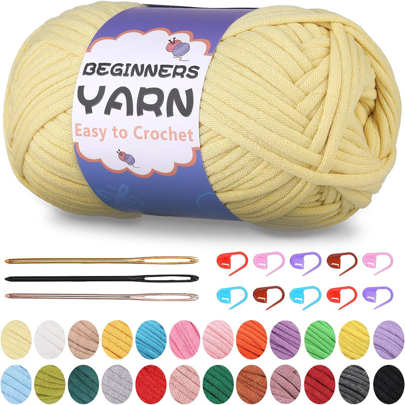 200g Easy Yarn, Beginner Yarn for Crocheting -4