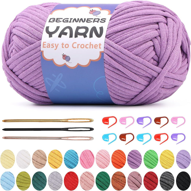 200g Easy Yarn, Beginner Yarn for Crocheting -2