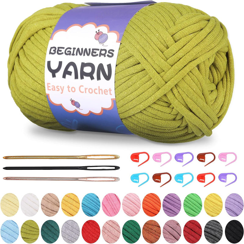 200g Easy Yarn, Beginner Yarn for Crocheting -2