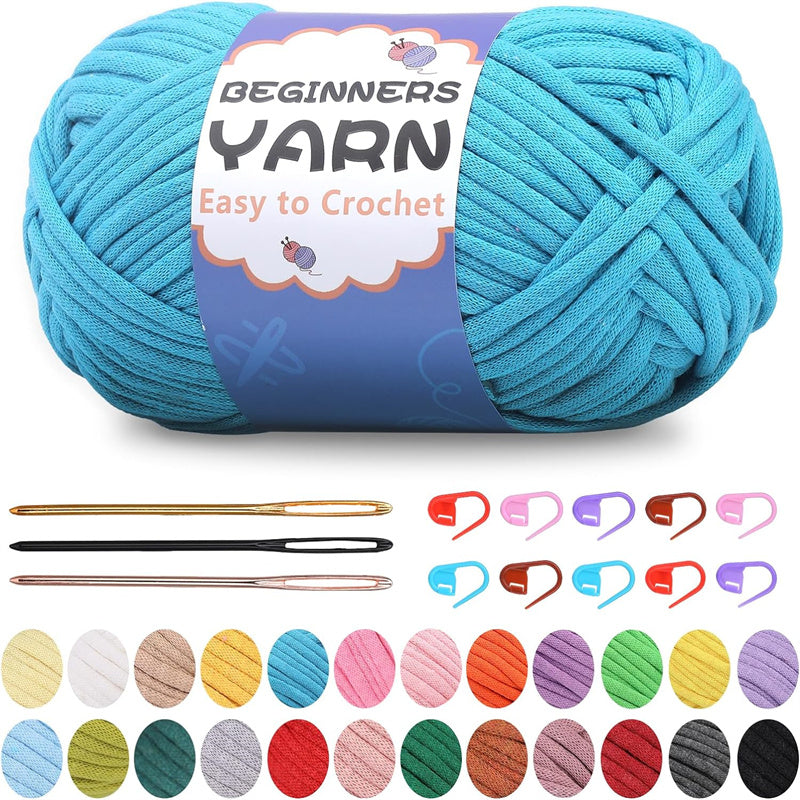 200g Easy Yarn, Beginner Yarn for Crocheting -1