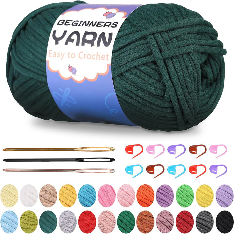 200g Easy Yarn, Beginner Yarn for Crocheting -4