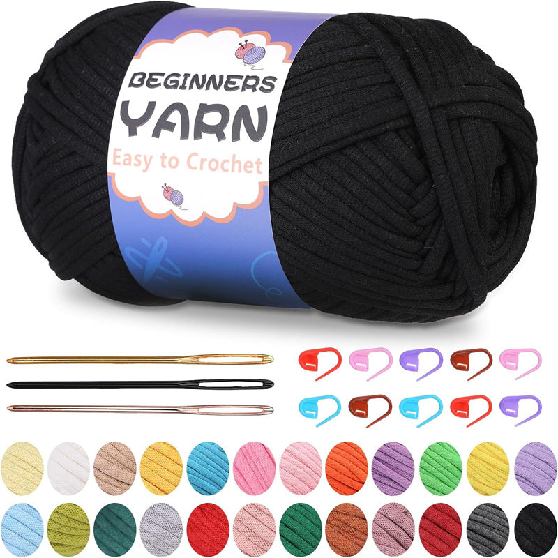 200g Easy Yarn, Beginner Yarn for Crocheting -2