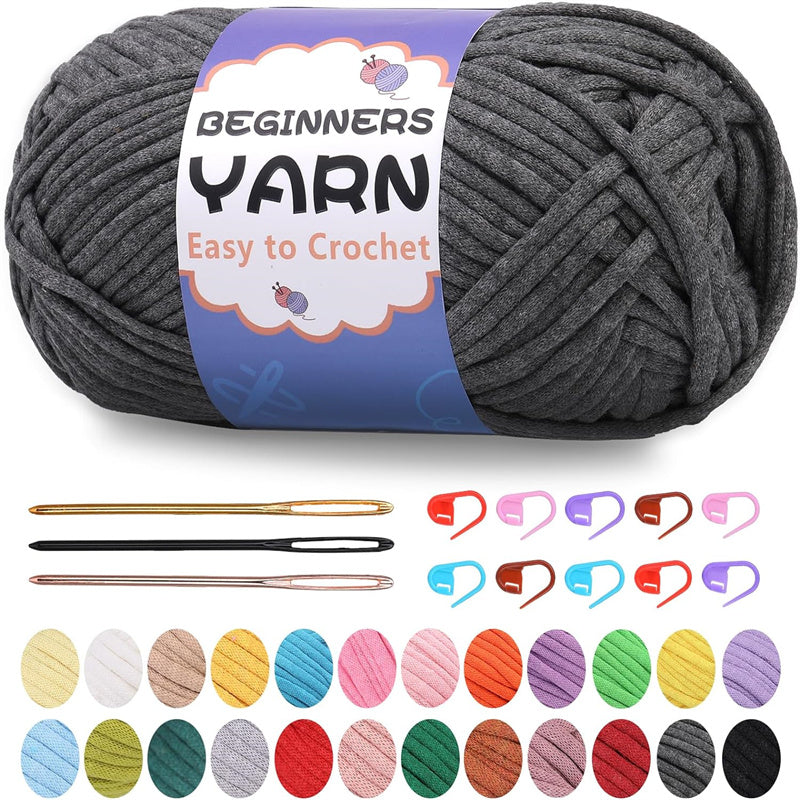 200g Easy Yarn, Beginner Yarn for Crocheting -4