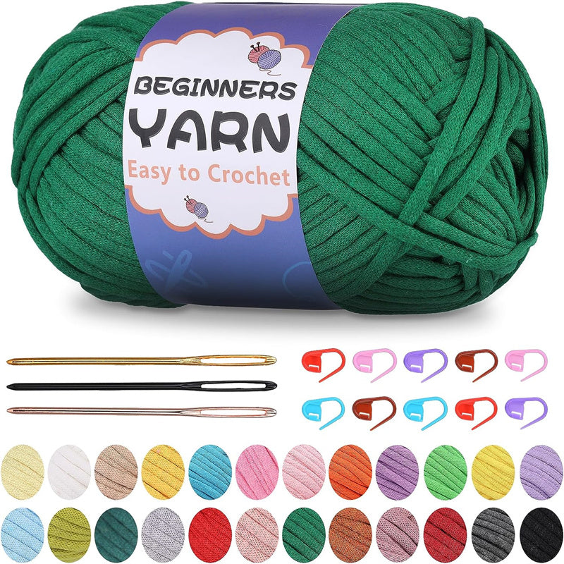 200g Easy Yarn, Beginner Yarn for Crocheting -3