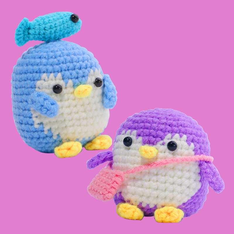 Penguin Couple Crochet Kits Bundles