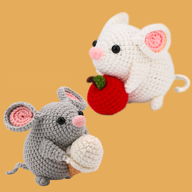 Hamster Couple Crochet Kit Bundle