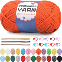 200g Easy Yarn, Beginner Yarn for Crocheting -1