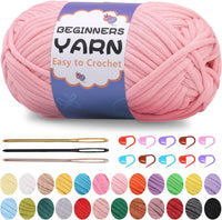 200g Easy Yarn, Beginner Yarn for Crocheting -4