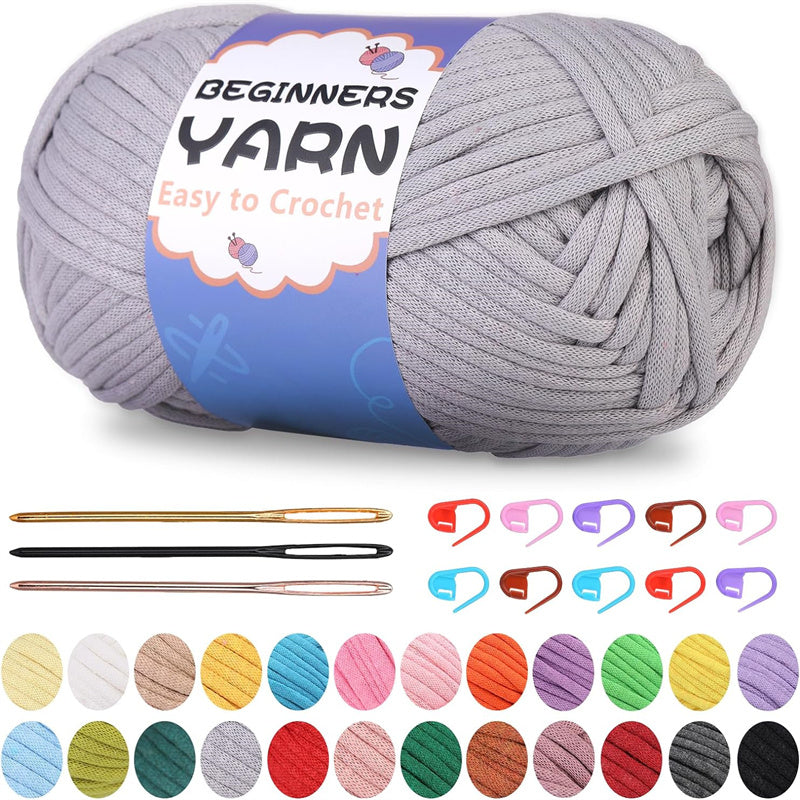 200g Easy Yarn, Beginner Yarn for Crocheting -3