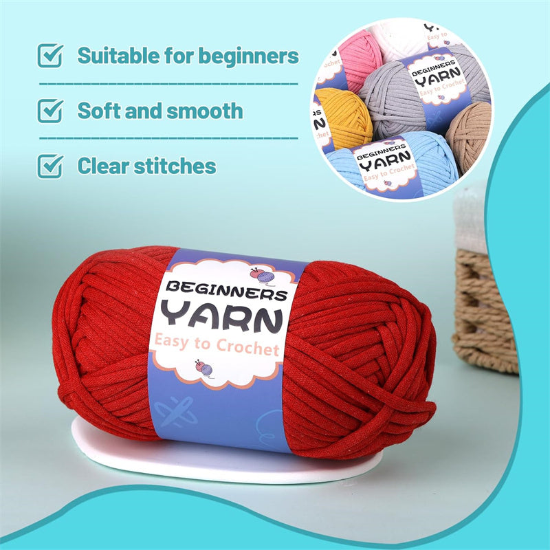 200g Easy Yarn, Beginner Yarn for Crocheting -1