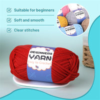 200g Easy Yarn, Beginner Yarn for Crocheting -1