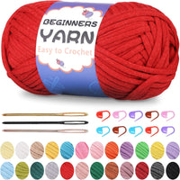 200g Easy Yarn, Beginner Yarn for Crocheting -1