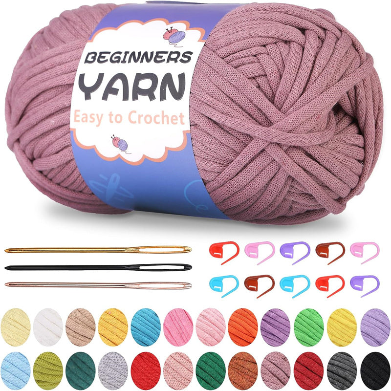 200g Easy Yarn, Beginner Yarn for Crocheting -3