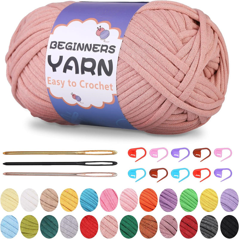 200g Easy Yarn, Beginner Yarn for Crocheting -3