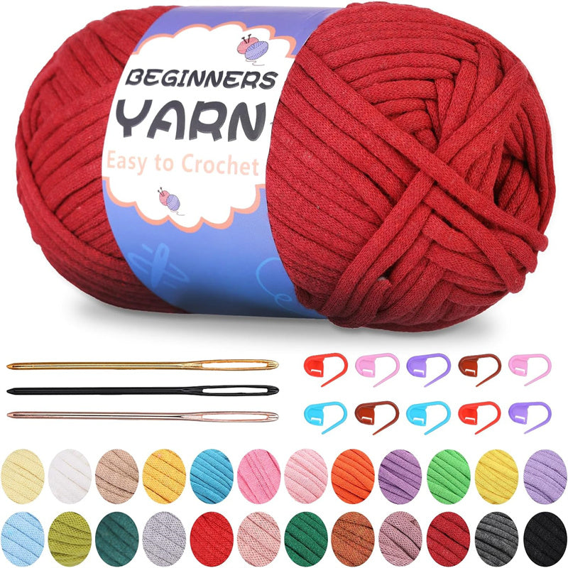 200g Easy Yarn, Beginner Yarn for Crocheting -2